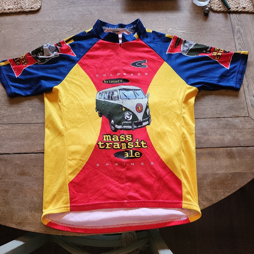 Mass Transit Ale VW Bus size medium bike shirt.
